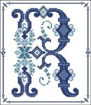 Decorative Blue Alphabet R (image for) Decorative Blue Alphabet R
